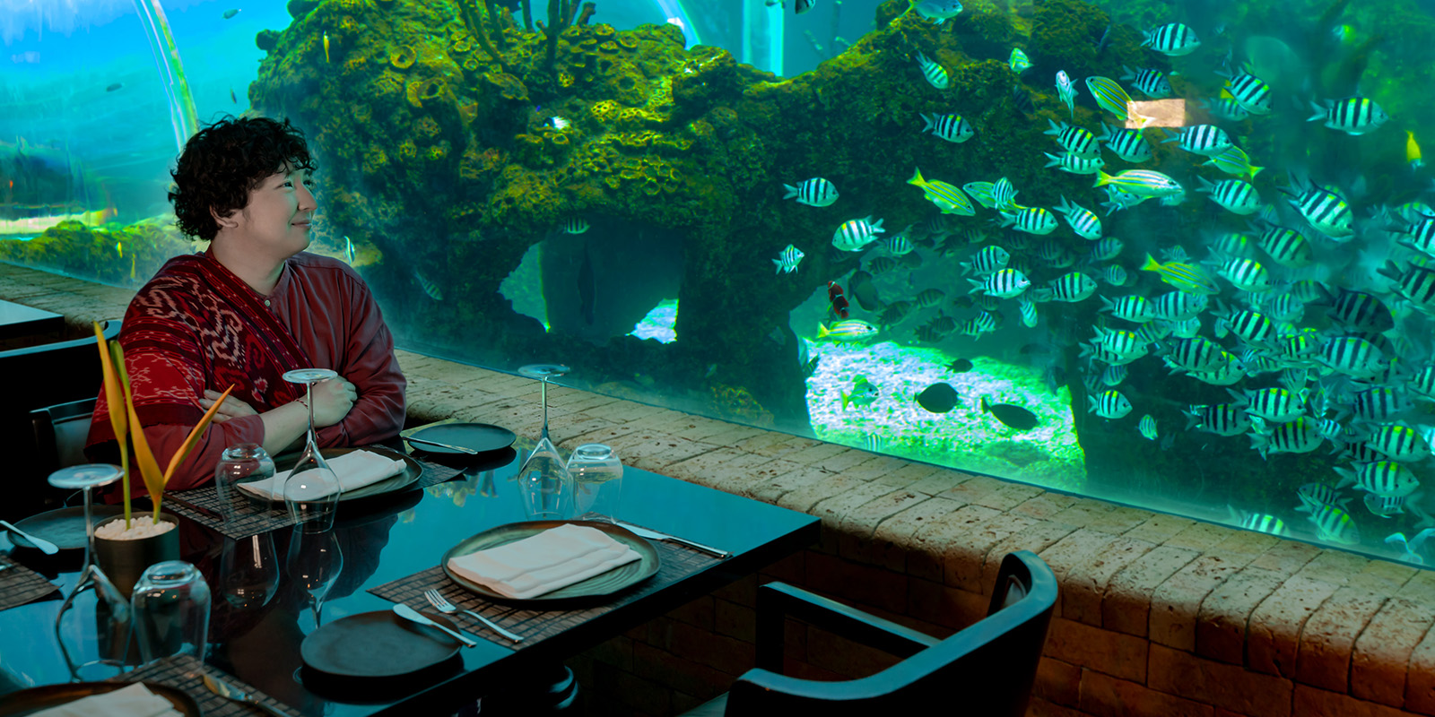 Bali’s First Aquarium Dining Experience