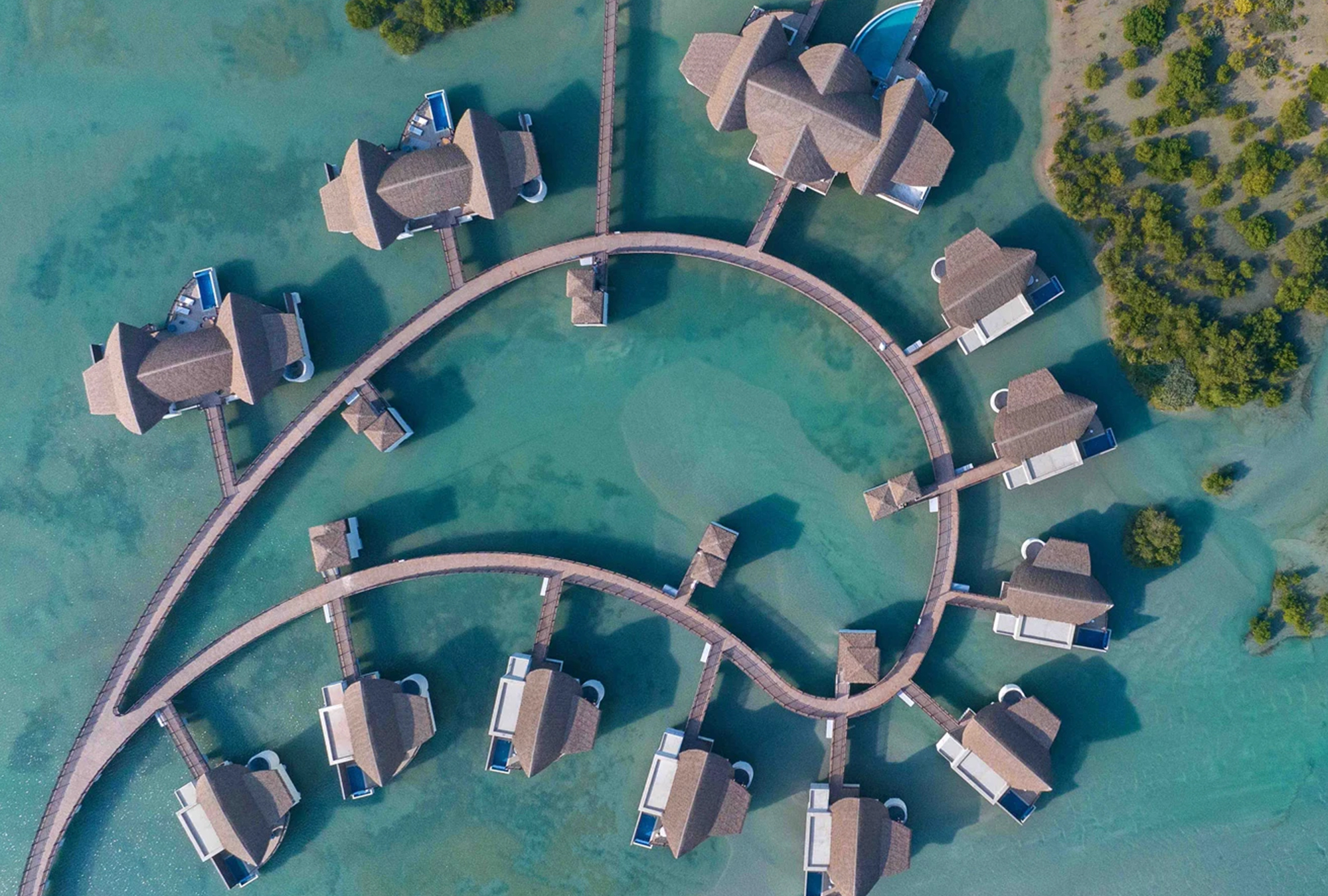 Anantara Mina RAK: Luxurious Private Overwater Villas Surrounded by Protected Mangroves
