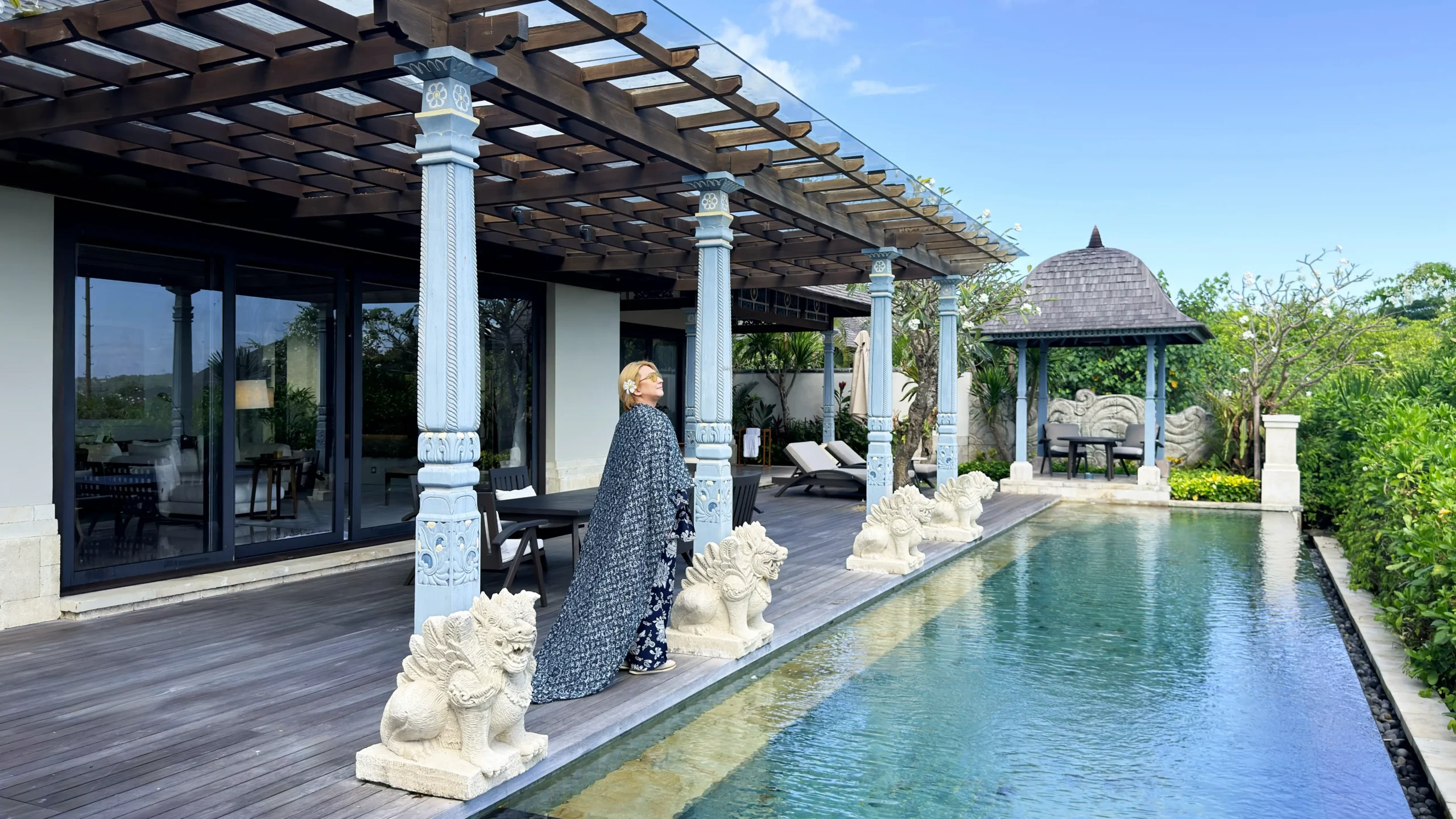 Stefano Malachi experiencing the ultra-luxurious Two-Bedroom Oceanfront Villa with private pool and sweeping Indian Ocean views at Jumeirah Bali.